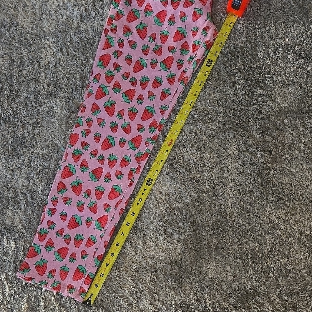 Sugar Thrillz Strawberry Patterned Pink Pants - Picture 5 of 5